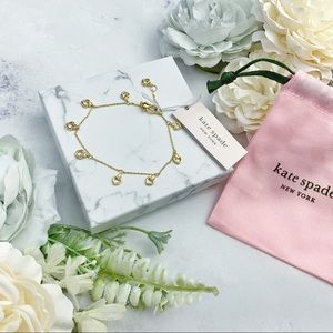 Kate Spade NY Shining Spade Heart Linear Bracelet